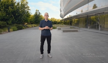 Tim Cook durante la presentación de Apple - Crédito: Apple